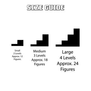 Brick Figure Stand (multi-level, Minifigure / Minidoll) - 3 Sizes, 30 ...