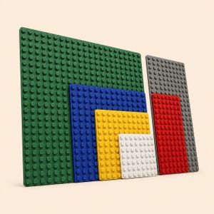 Brick Baseplate | Building Block Base Plate | 10 Sizes, 30 Colors | 3D Printed for MOCs, Displays, Dioramas & Custom Builds