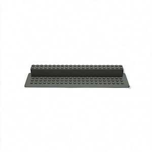 Brick Figure Stand (Multi-Level, Minifigure / Minidoll) - 3 Sizes, 20 Colors (Gray Small Shown)