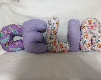 Custom Cotton Letter Pillow, Kids Room Decor
