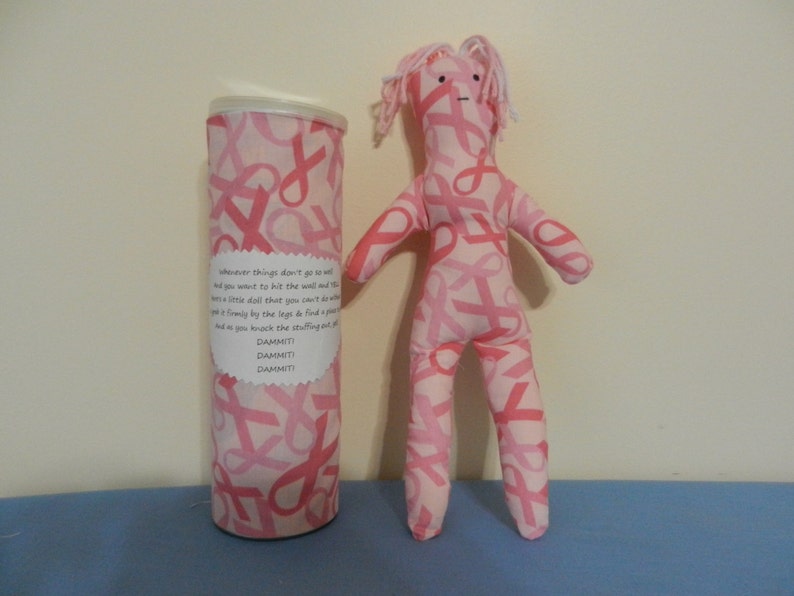 Breast Cancer Dammit Doll Etsy