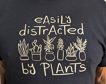 Easily Distracted By plants t-shirt