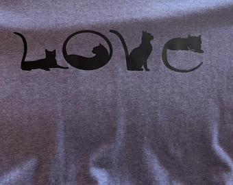 T-shirt Amour de chat