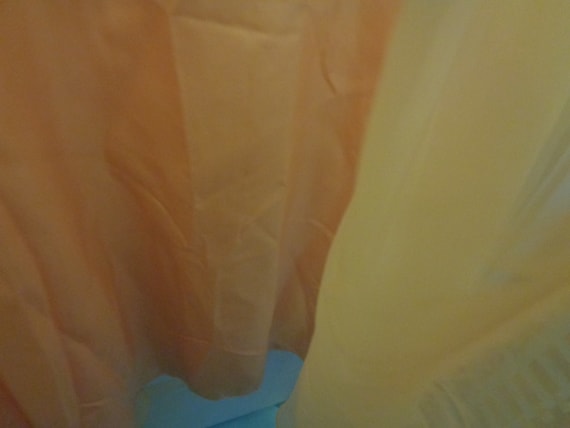 BRIDAL FORMAL GOWN Peach Lace & Chiffon 22 W - image 10