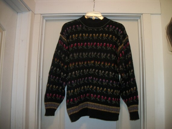 Retro 80s KAWAII Miki Pretty METALLIC Sm FLORALS S