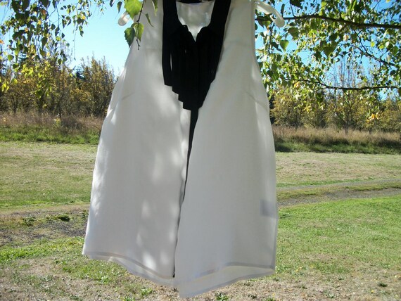 Darling RETRO Black & White TUXEDO Sleeveless BLO… - image 4