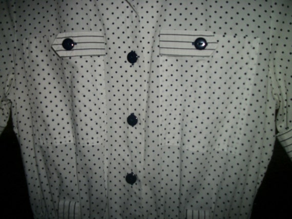 80S does 50s DARLING in DOTS LUCY White Dress wit… - image 4