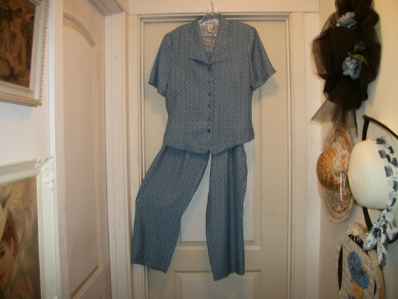 WOMEN'S CORNFLOWER BLUE RELAXED PANT SET