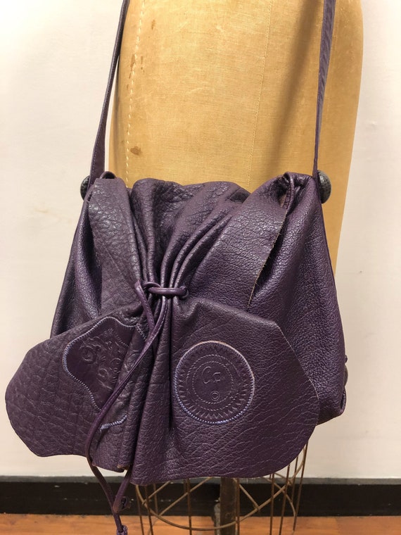 Fabulous Vintage 1980s CARLOS FALCHI Purple Butter