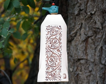 Handmade Sympathy Gift with Personalized Gift Card, Memorial Wind Chime