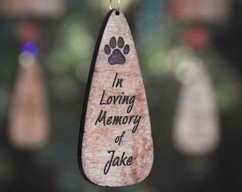 Dog Memorial Gift of Wind Chimes, Personalized Sympathy Gift for Pet, In Loving Memory