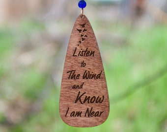Personalized Sympathy Wind Chime Sail Only | Sympathy Gift for a Loved One or Pet