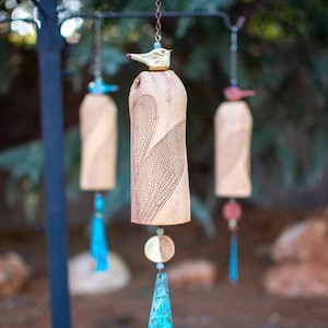 Beautiful Rustic Dragonfly Wind Chime | Handcrafted Garden Decor