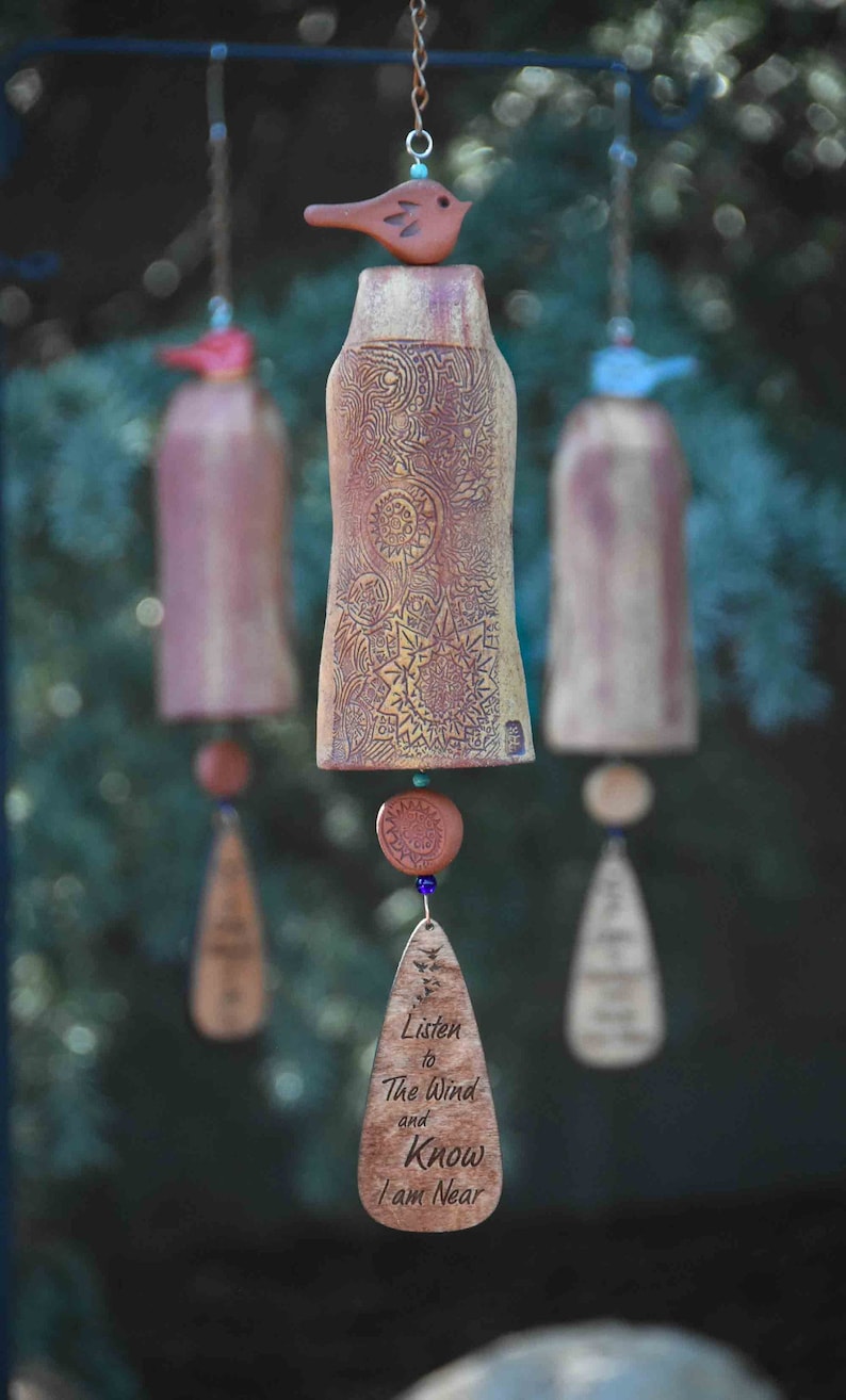 Memorial Wind Chimes Handmade Personalized Bereavement Gift More Options at My Website image 2