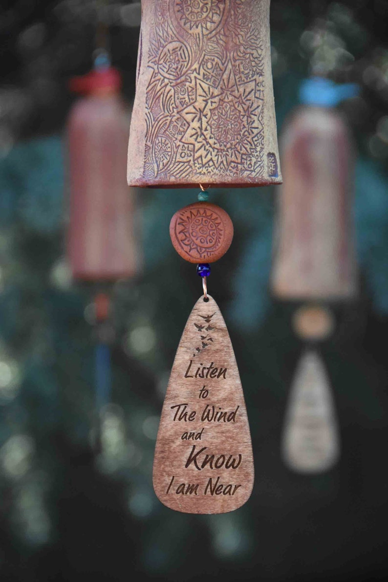 Personalized Cat Memorial Gift Sympathy Gift for Pet, Cat Themed Wind Chime with Paw image 2