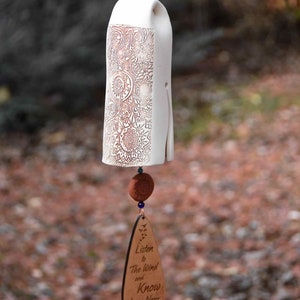 Personalized Cat Memorial Gift Sympathy Gift for Pet, Cat Themed Wind Chime with Paw Red Glazed Bird