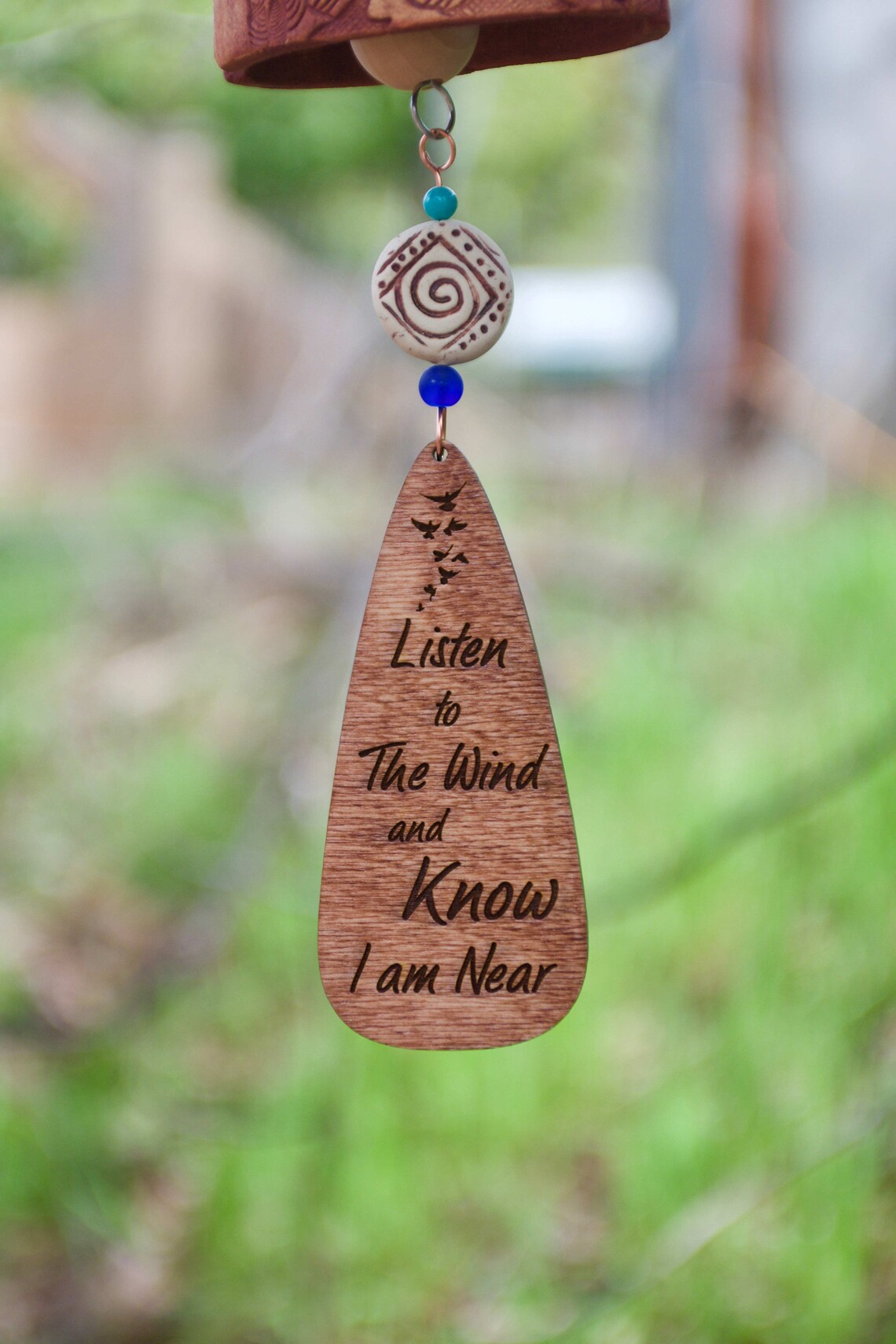 Memorial Wind Chimes Handmade Personalized Bereavement Gift Etsy