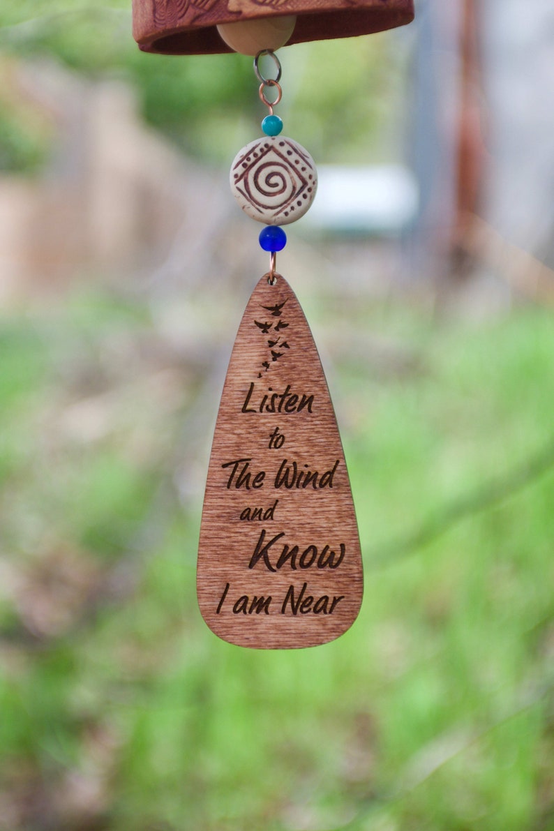 Memorial Wind Chimes Handmade Personalized Bereavement Gift More Options at My Website image 5