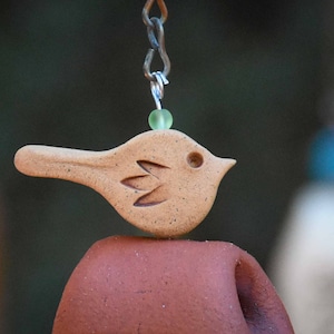 Memorial Wind Chimes Handmade Personalized Bereavement Gift More Options at My Website Rustic Tan Bird