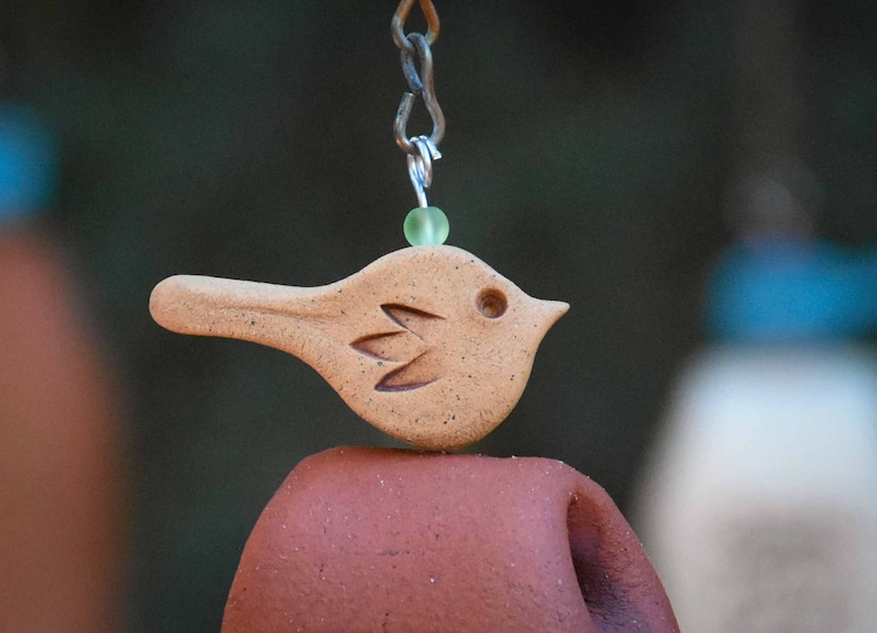 Memorial Wind Chimes Handmade Personalized Bereavement Gift More Options at My Website Rustic Tan Bird