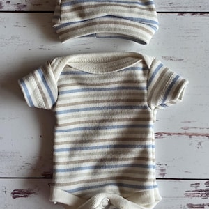 10&quot; bodysuit set clothing for mini reborn silicone OOAK baby doll clothes outfit micro preemie