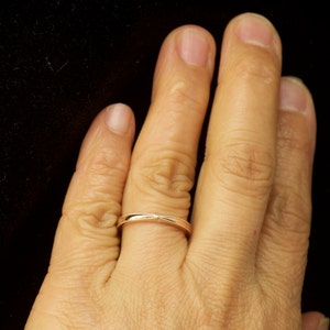 Petite Diamond Stacker in 14k Rose Gold with Peek-a-Boo Diamonds and Criss-Cross Beaded Milgrain, 0.02ctw, 1.8mm Wide, Wedding Ring, Robin image 5