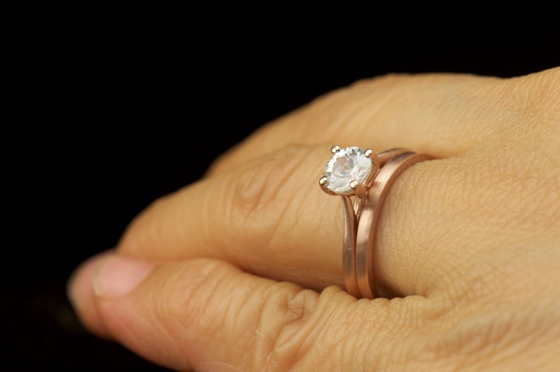 white sapphire solitaire ring white sapphire solitaire ring
