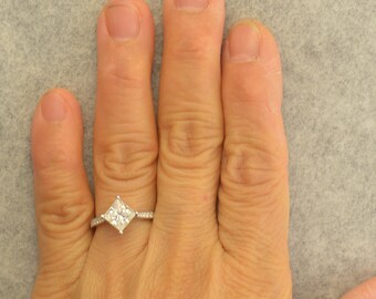 Sideways princess 2024 cut ring