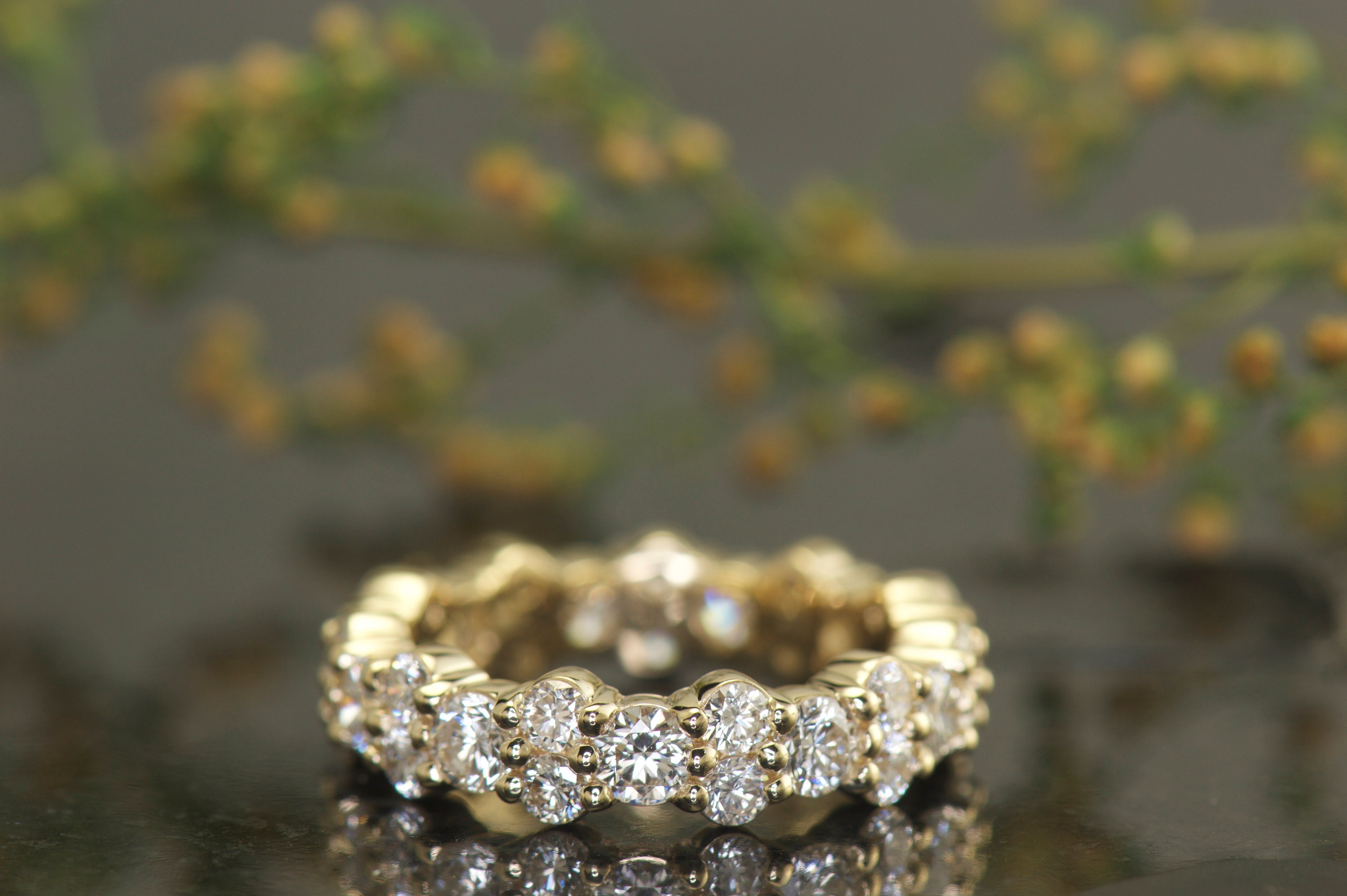Diamond garland eternity band best sale
