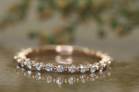 Petite diamond clearance wedding band