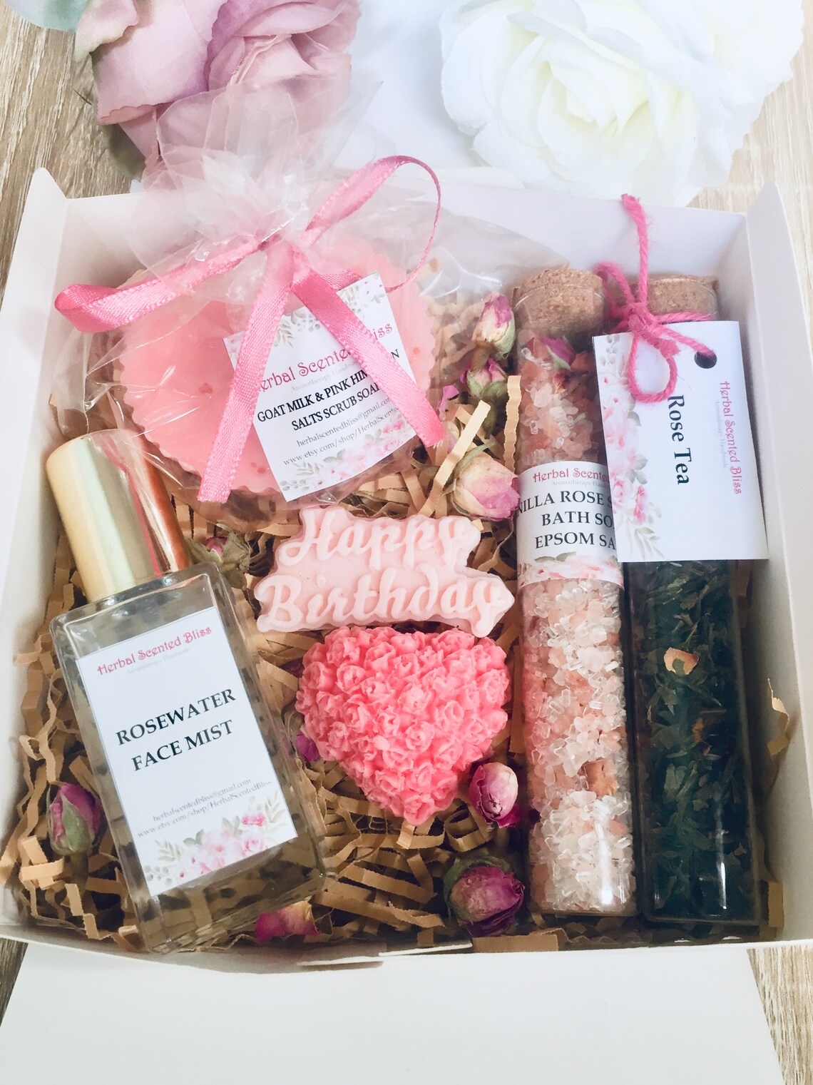 Happy Birthday Gift for Her Birthday Pamper Box Pamper Gift Etsy