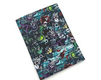 Mermaid Sea Witch Vinyl Notepad Holder: Junior Legal Pad Cover