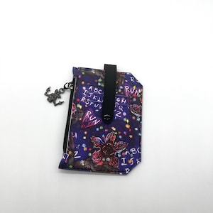 Demogorgon PocketPal Wallet, Pocket Pal Card Wallet, Faux Leather Wallet, Thin Card Wallet, Horror Scary Strange Gift