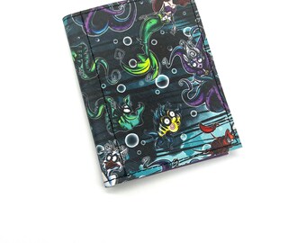 Mermaid Sea Witch Moondance Memo Pad Notebook Holder, Notepad Cover, Pocket Notebook, Server Book