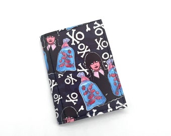 Wednesday Fish In the Sea Vinyl Memo Pad Holder: Pocket Notebook Cover