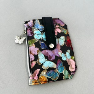 Butterfly PocketPal, Jewel Tone Butterfly, Card Slot Wallet, Minimalist Wallet, Christmas Gift