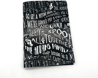 Addams Family Notepad Holder: Kooky Quotes Vinyl Junior Legal Pad