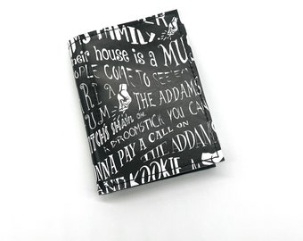 Kooky Family Quotes Moondance Memo Pad Notebook Holder, Notepad Cover, Pocket Notebook, Server Book