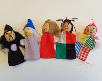 vintage finger puppets