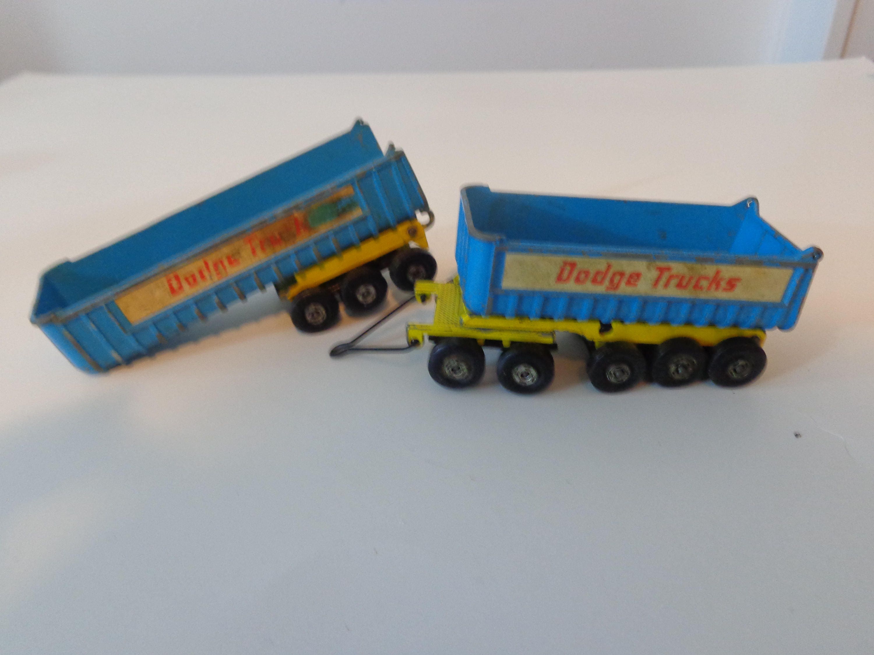 Toy Truck Trailers DODGE Vintage metal dodge trailers Two Etsy