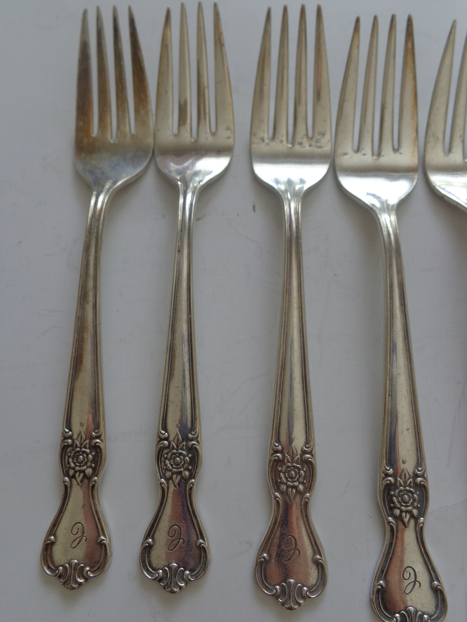 9 Forks Old Company Plate Silverware Vintage Silverware Old Etsy