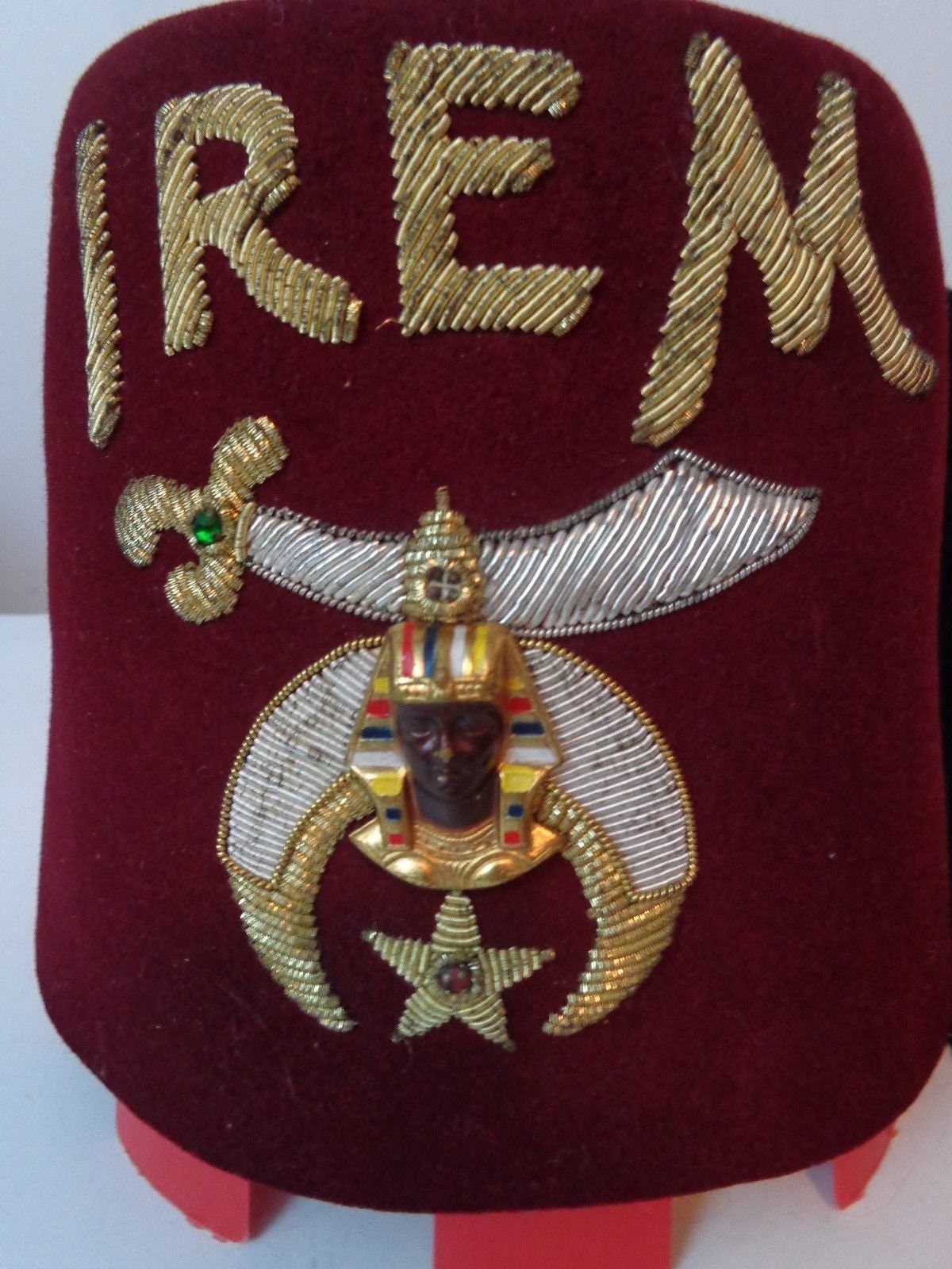 Vintage Fez Hat IREM Fez Shriner Hat 