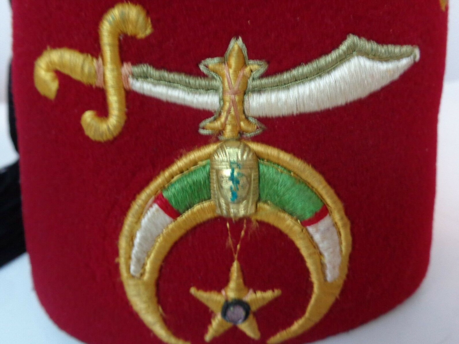 Vintage Fez Hat KAREM Shriner Hat KAREM Red Fez Hat Shriner Etsy