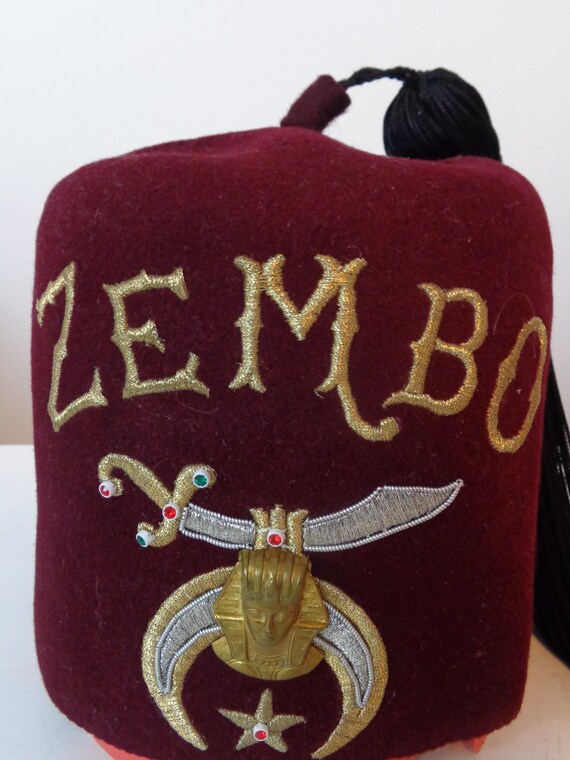 Vintage Zembo Fez Hat Vintage Fez 