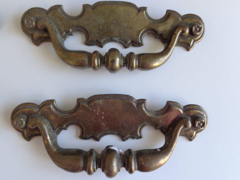 Keeler Brass Co Drawer Pulls 6 Keeler Drawer Pulls Vintage Etsy