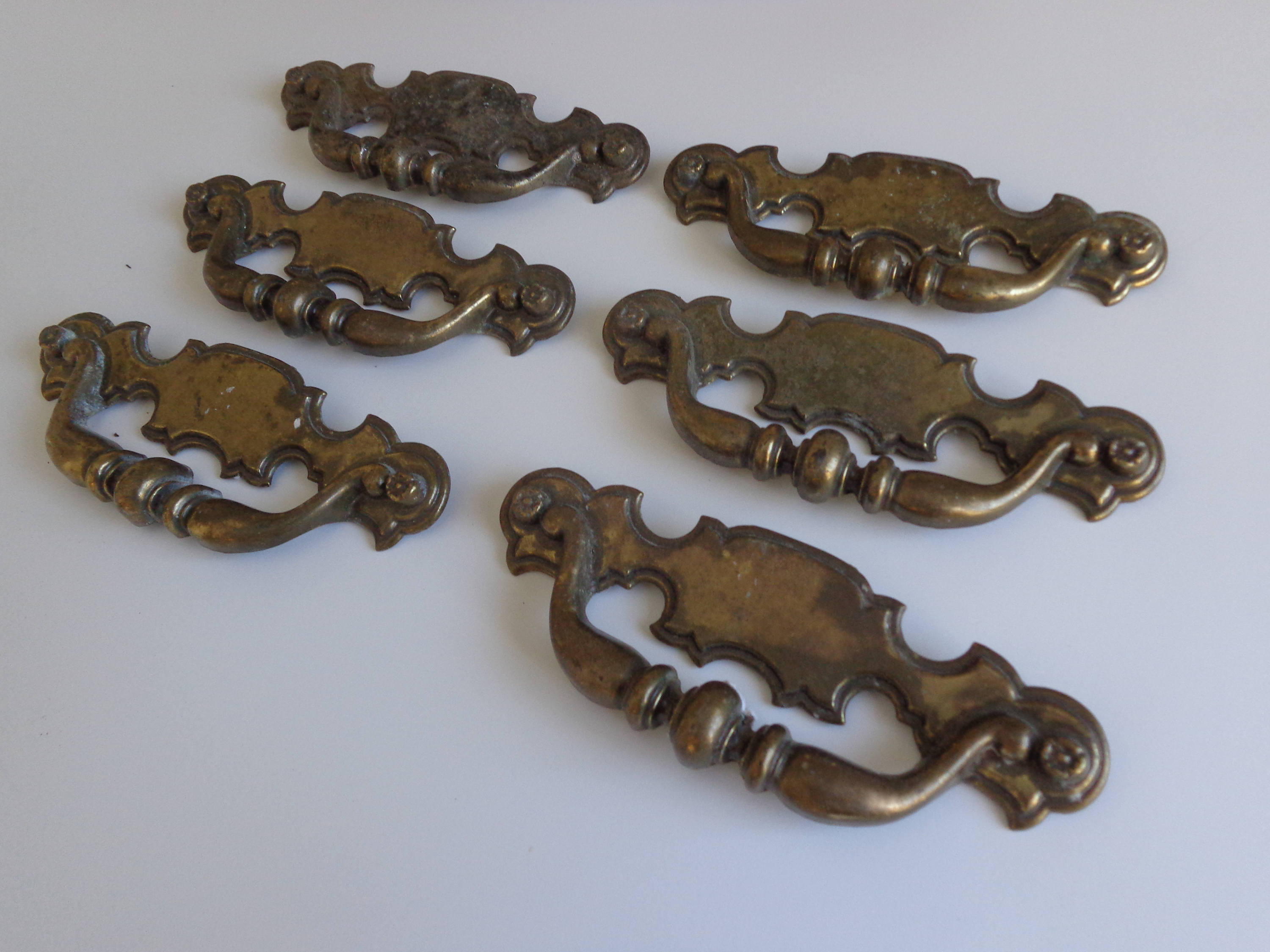 Keeler Brass Co Drawer Pulls 6 Keeler Drawer Pulls Vintage Etsy