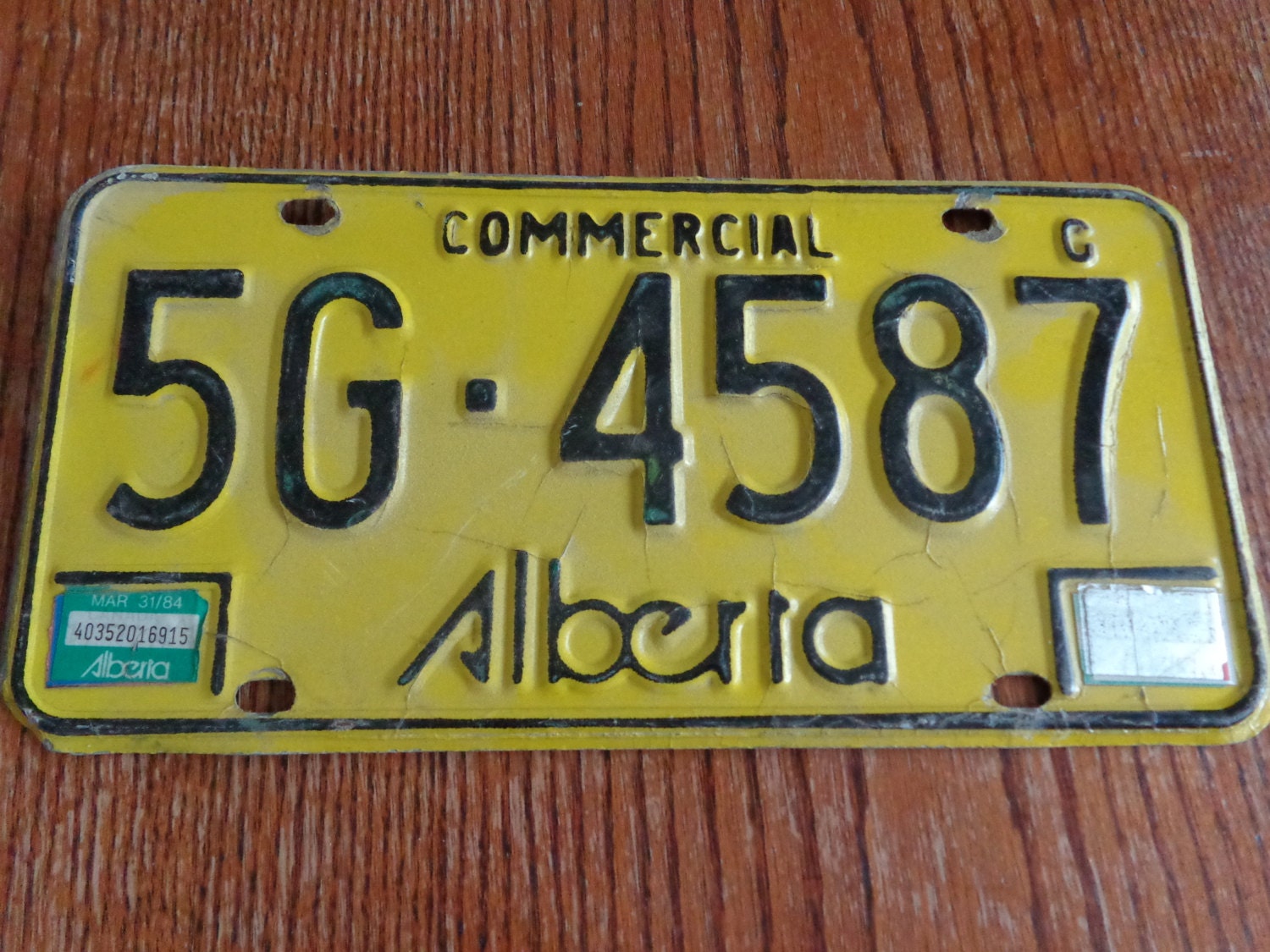 Vintage Commercial License Plate License Plate Shop Vintage Etsy