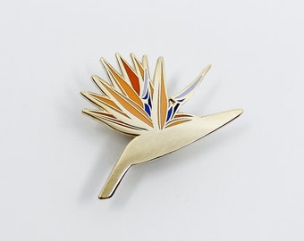 Bird of Paradise Hard Enamel Cloisonné Pin