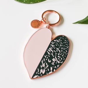 Philodendron Pink Princess Keychain image 2