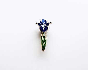 Iris Hard Enamel Cloisonné Pin